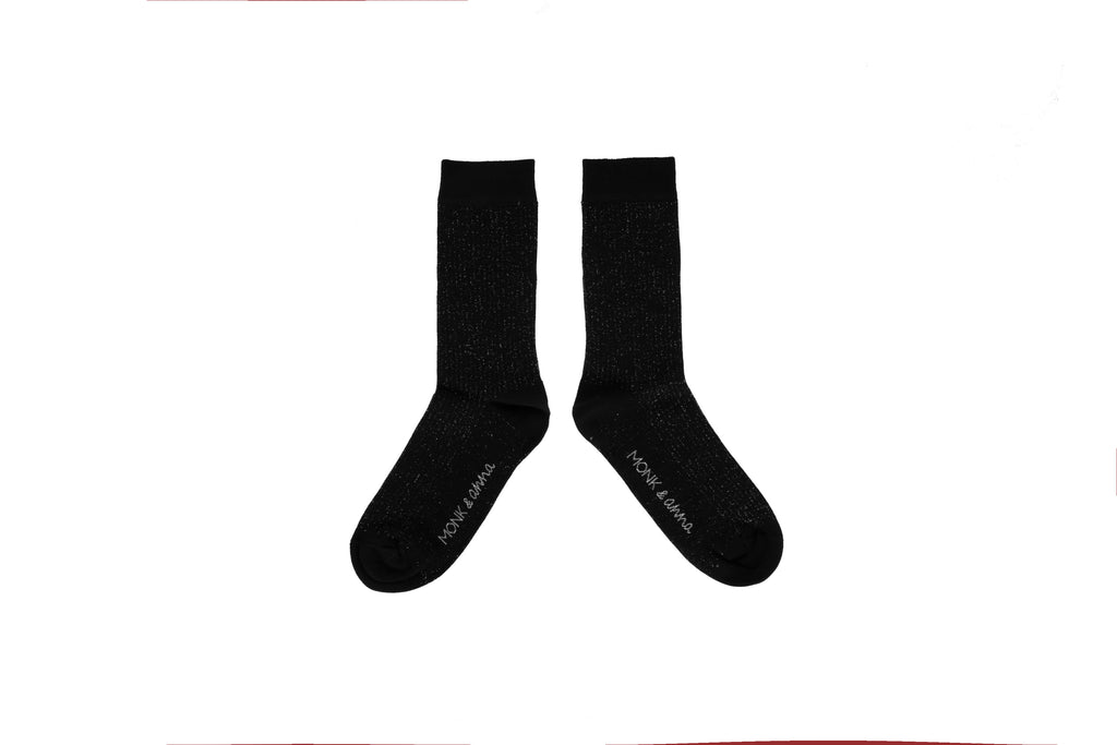 Glitter socks black