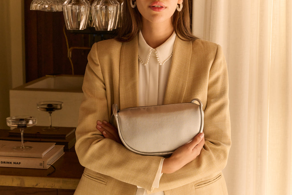 Akiko hand bag hematite