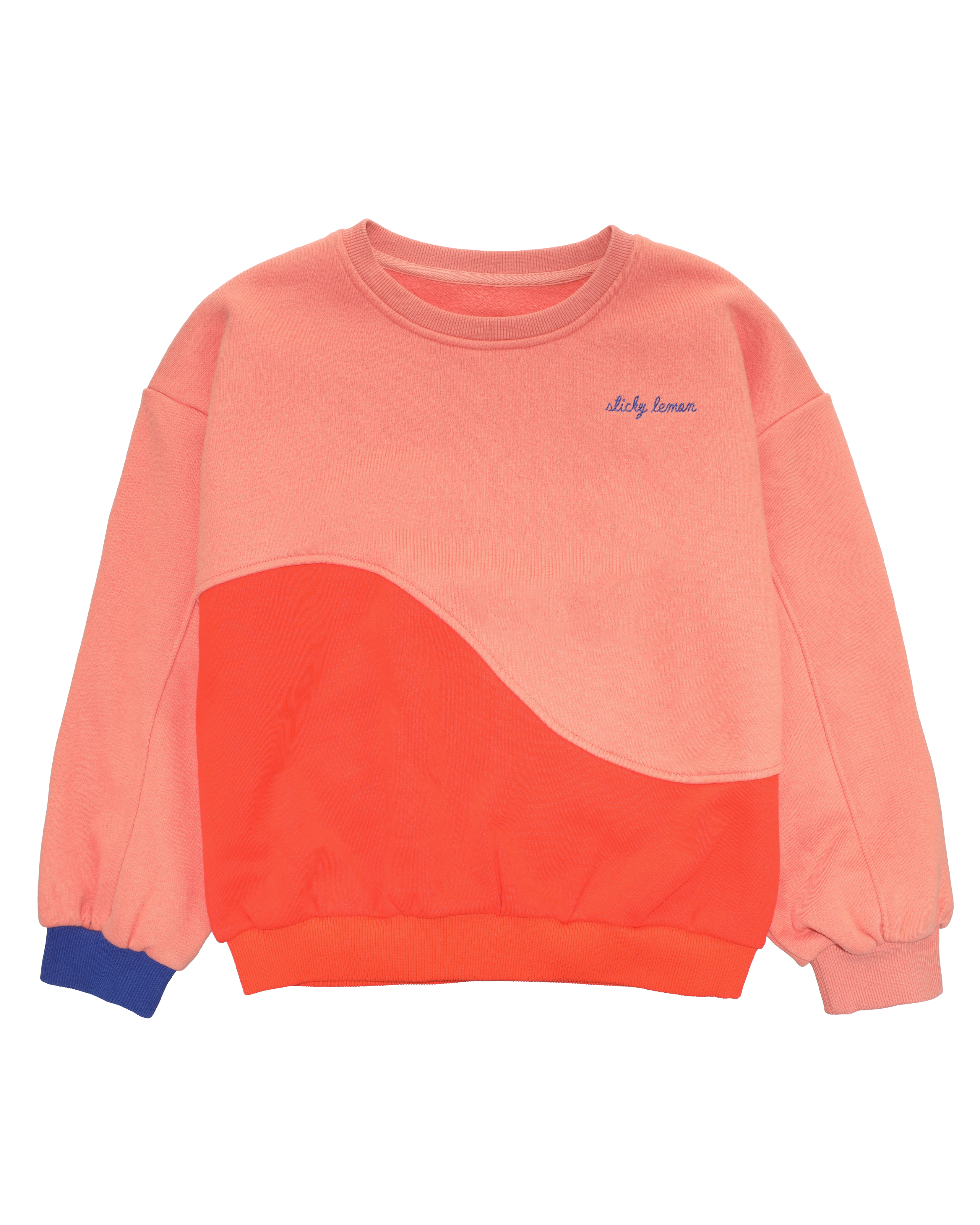 Sweater coral pink & red