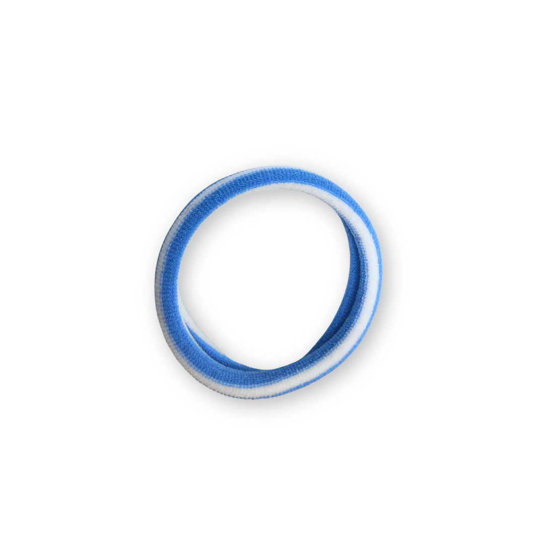 Haargummis - Lulu | weiß - blau