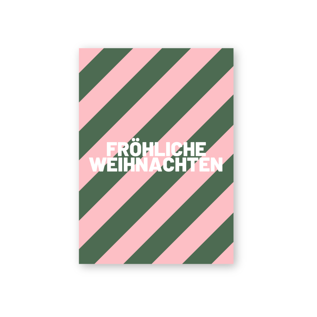 Postkarte - fröhliche Weihnachten