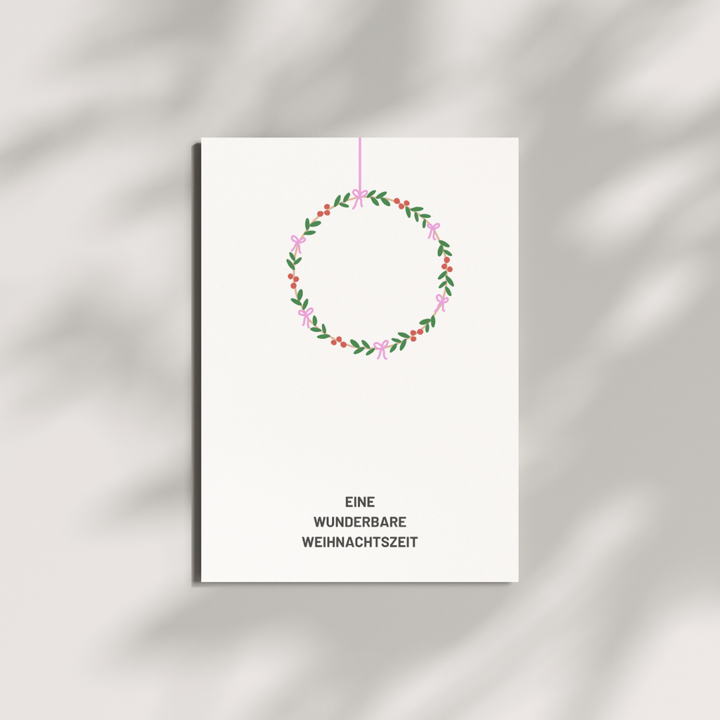 Postkarte - wunderbare Weihnachten