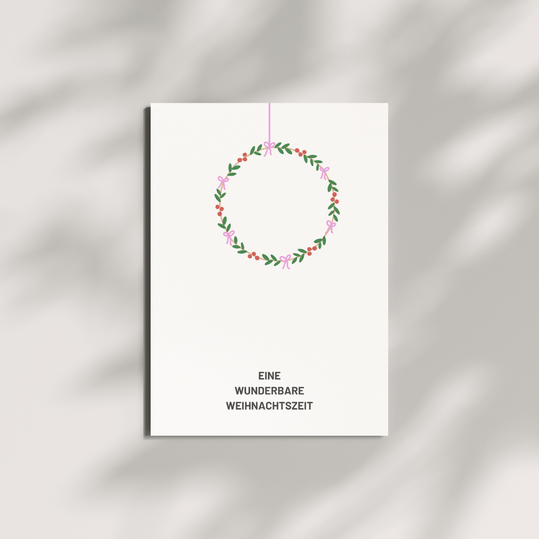 Postkarte - wunderbare Weihnachten