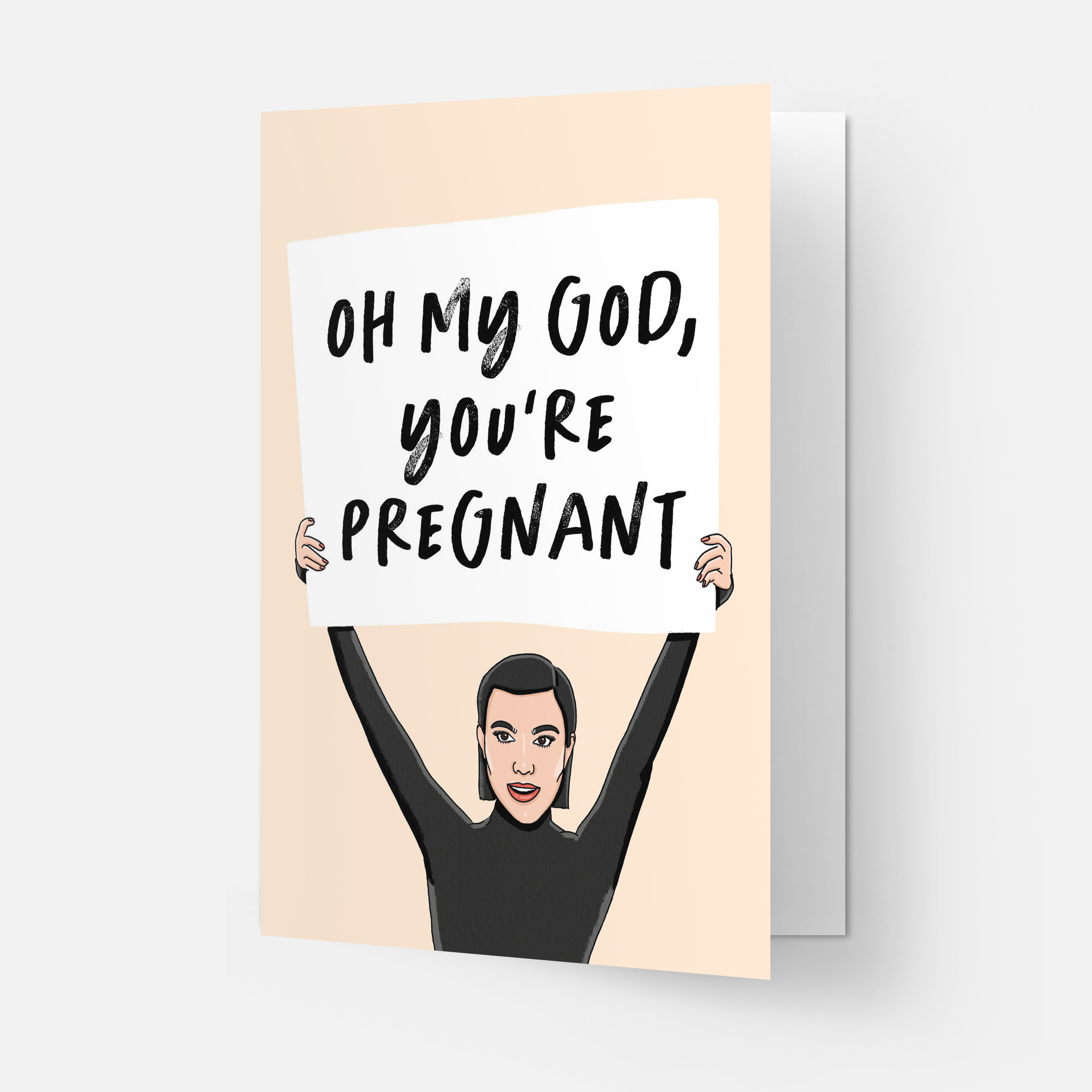 Oh my god you're pregnant Grußkarte