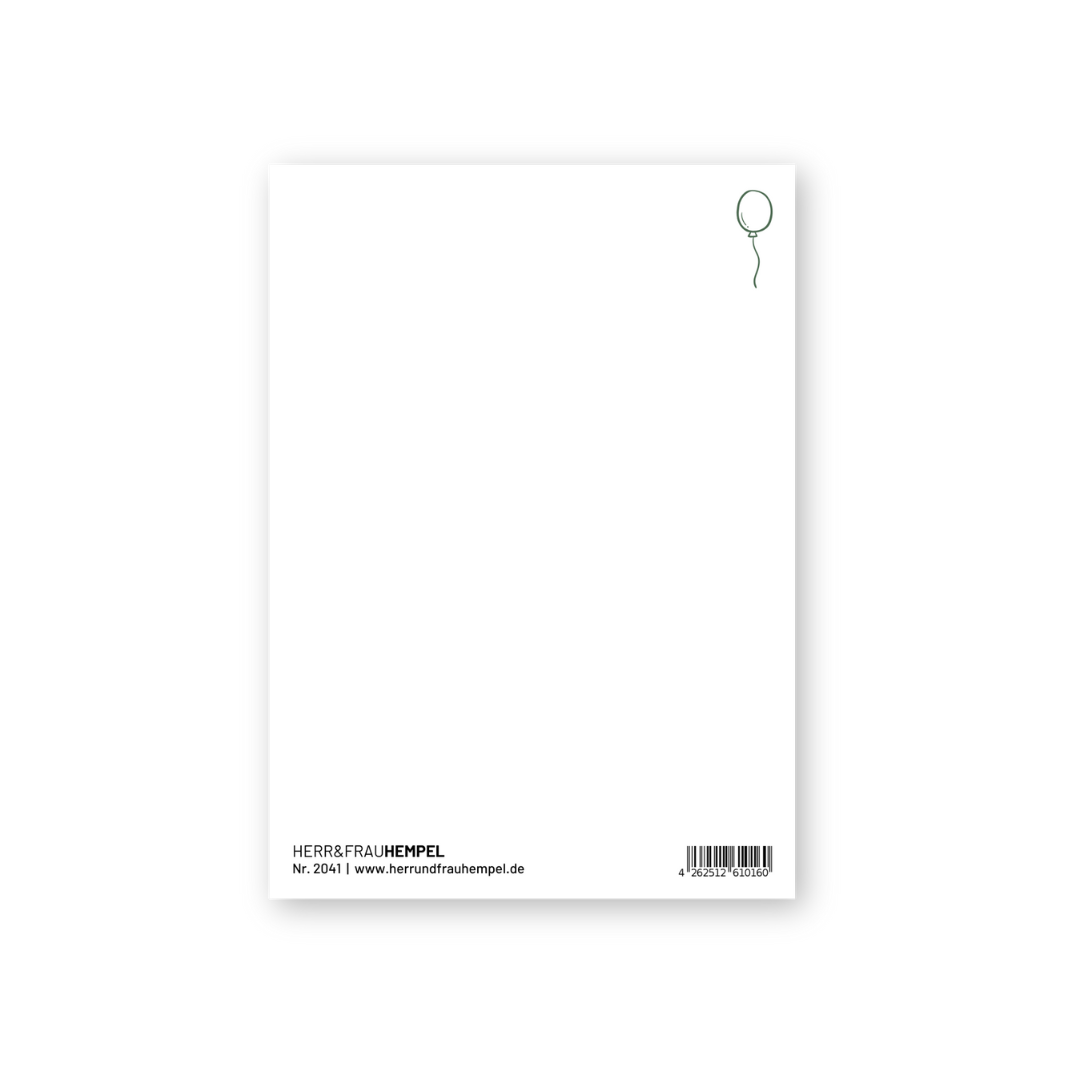 Postkarte - HIP HIP HURRA