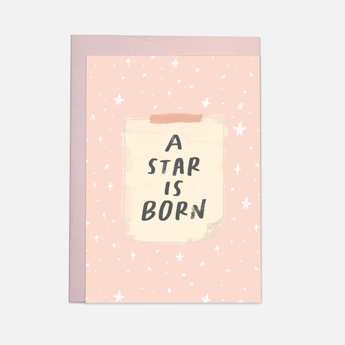 A star is born Grußkarte