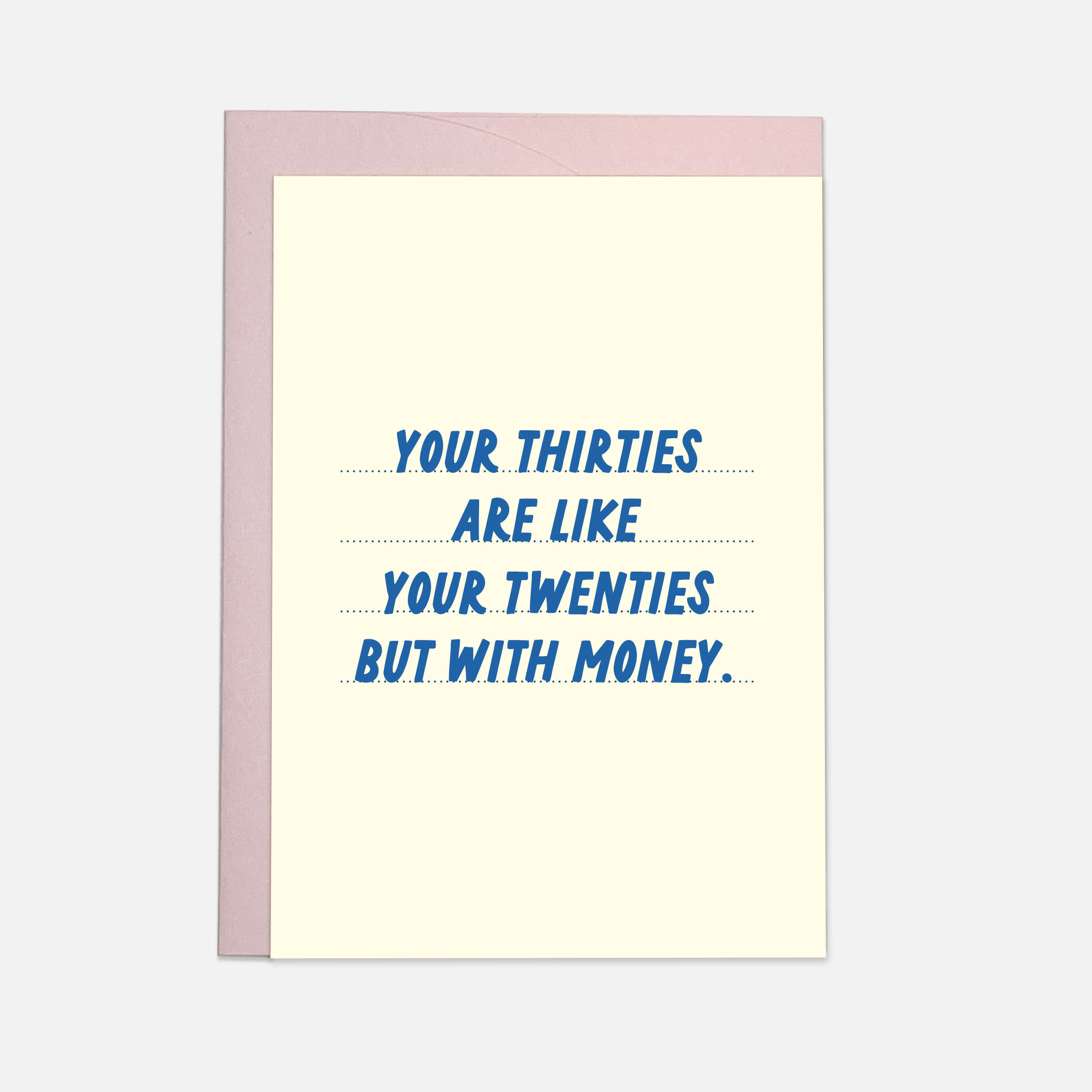 Your Thirties are like your Grußkarte
