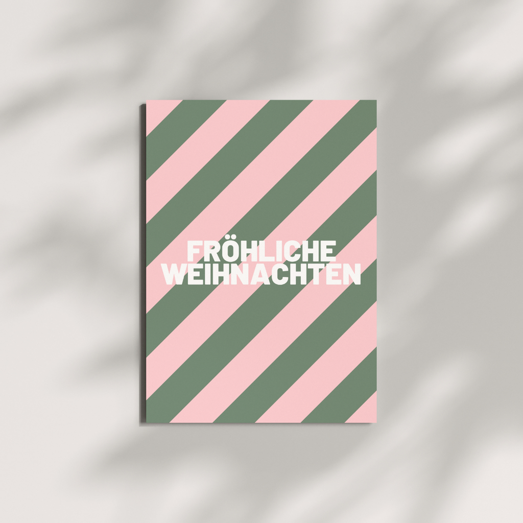 Postkarte - fröhliche Weihnachten
