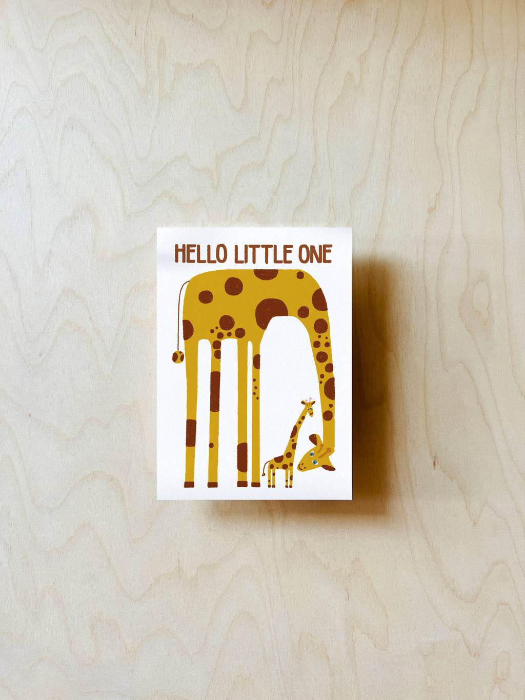Giraffe Postkarte DIN A6