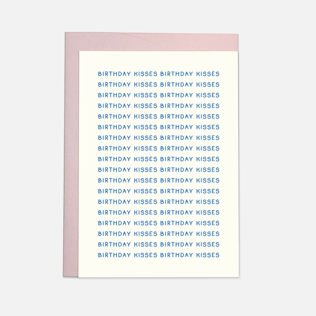 Birthday kisses Grußkarte