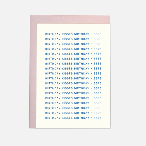 Birthday kisses Grußkarte