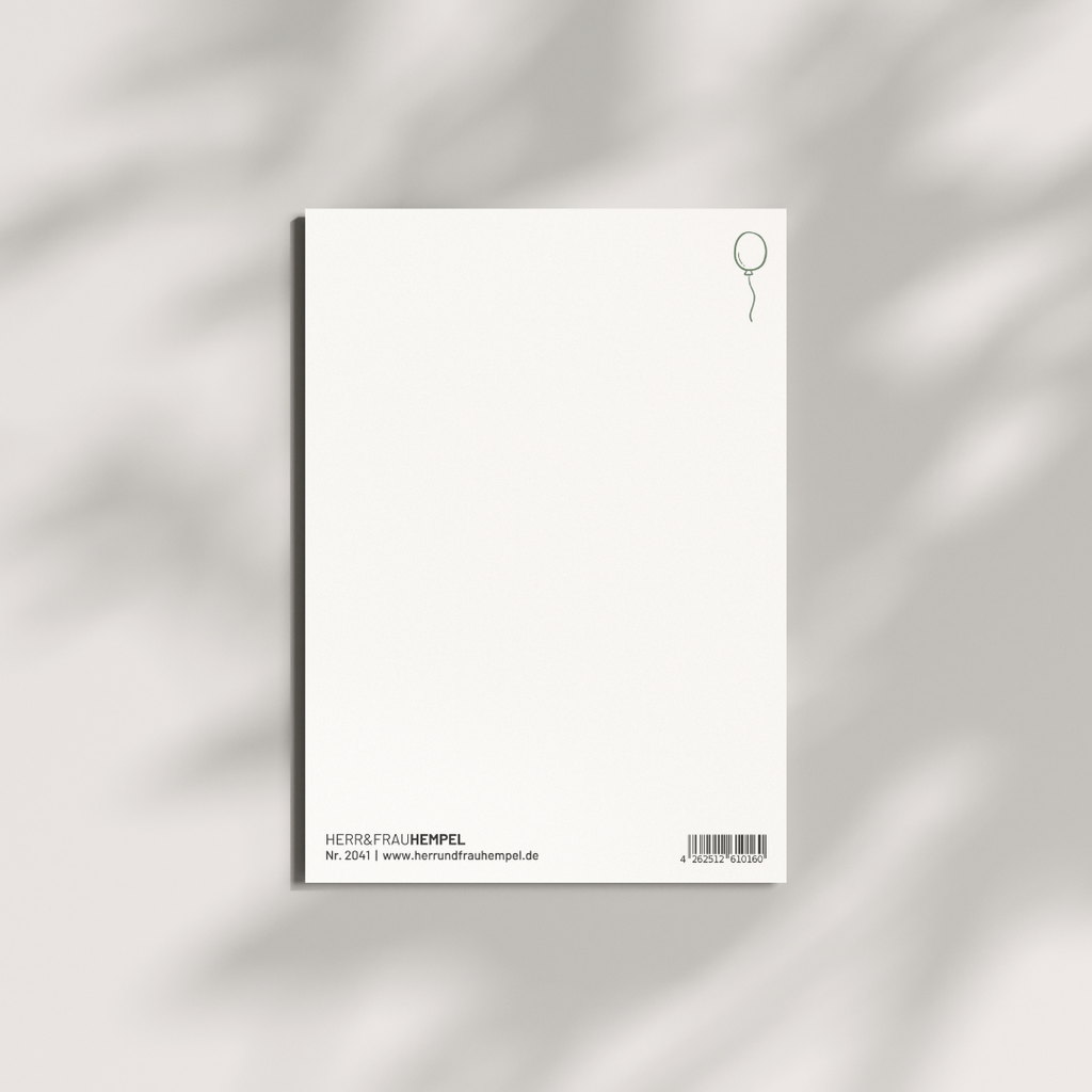 Postkarte - HIP HIP HURRA