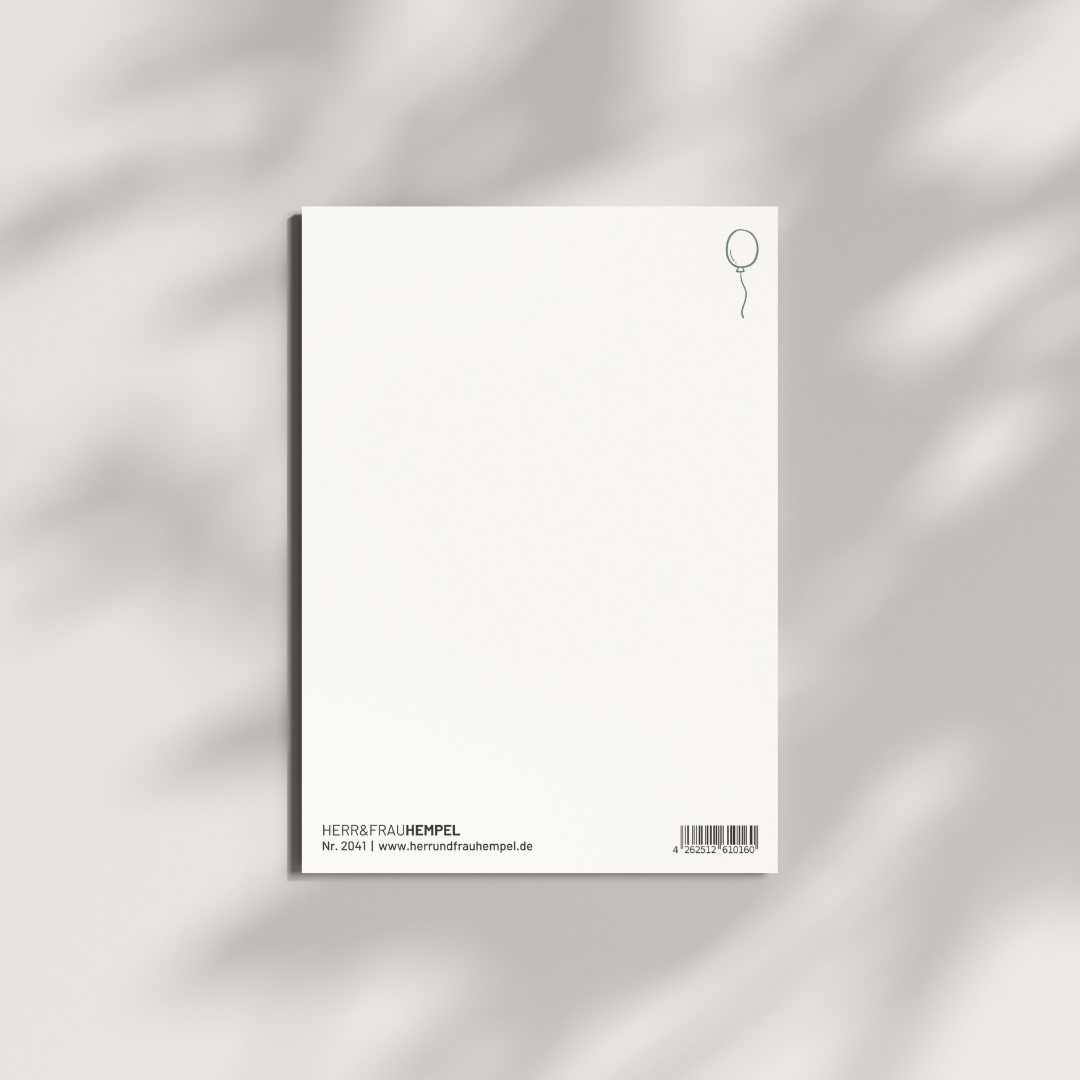 Postkarte - HIP HIP HURRA