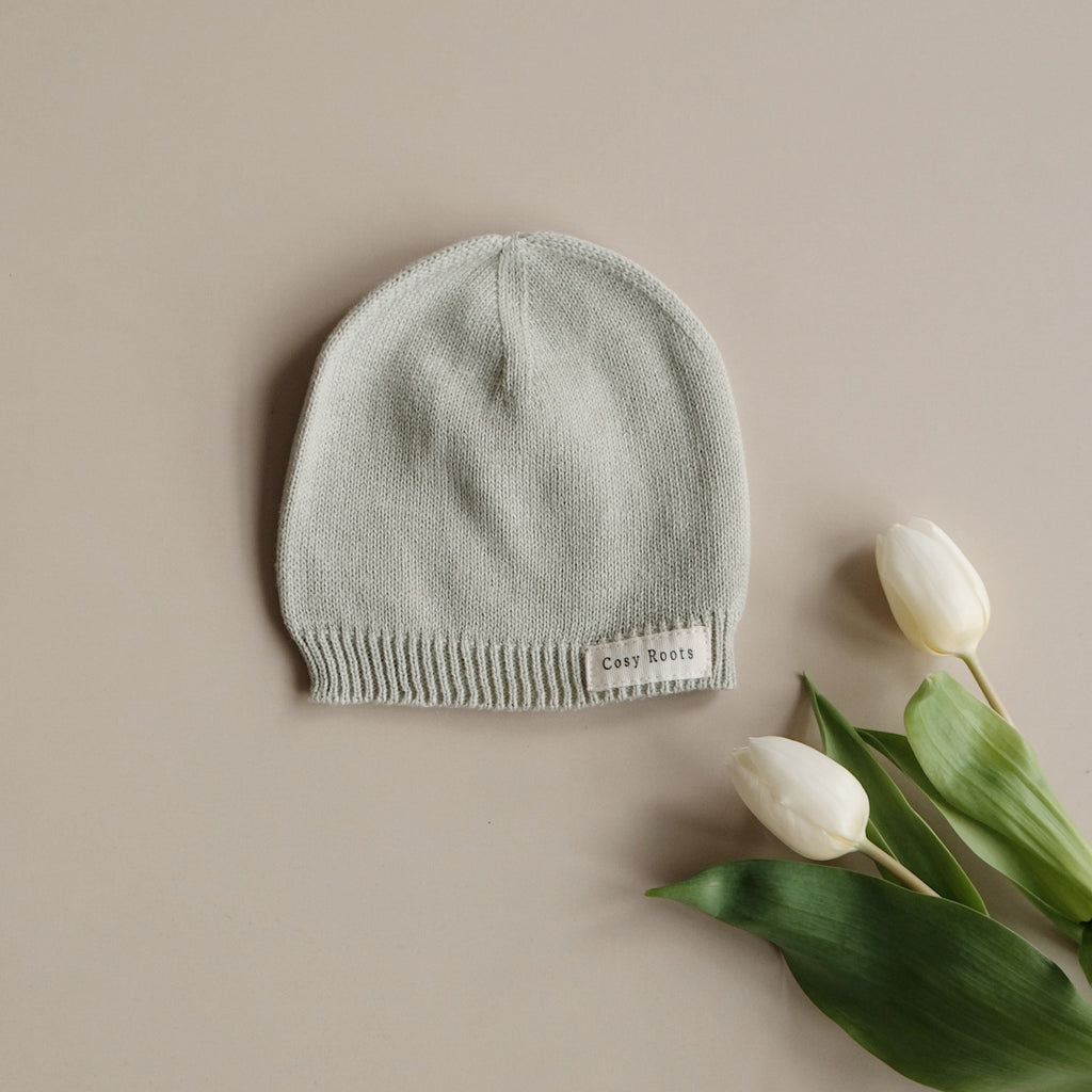 Organic Thin Knit Beanie