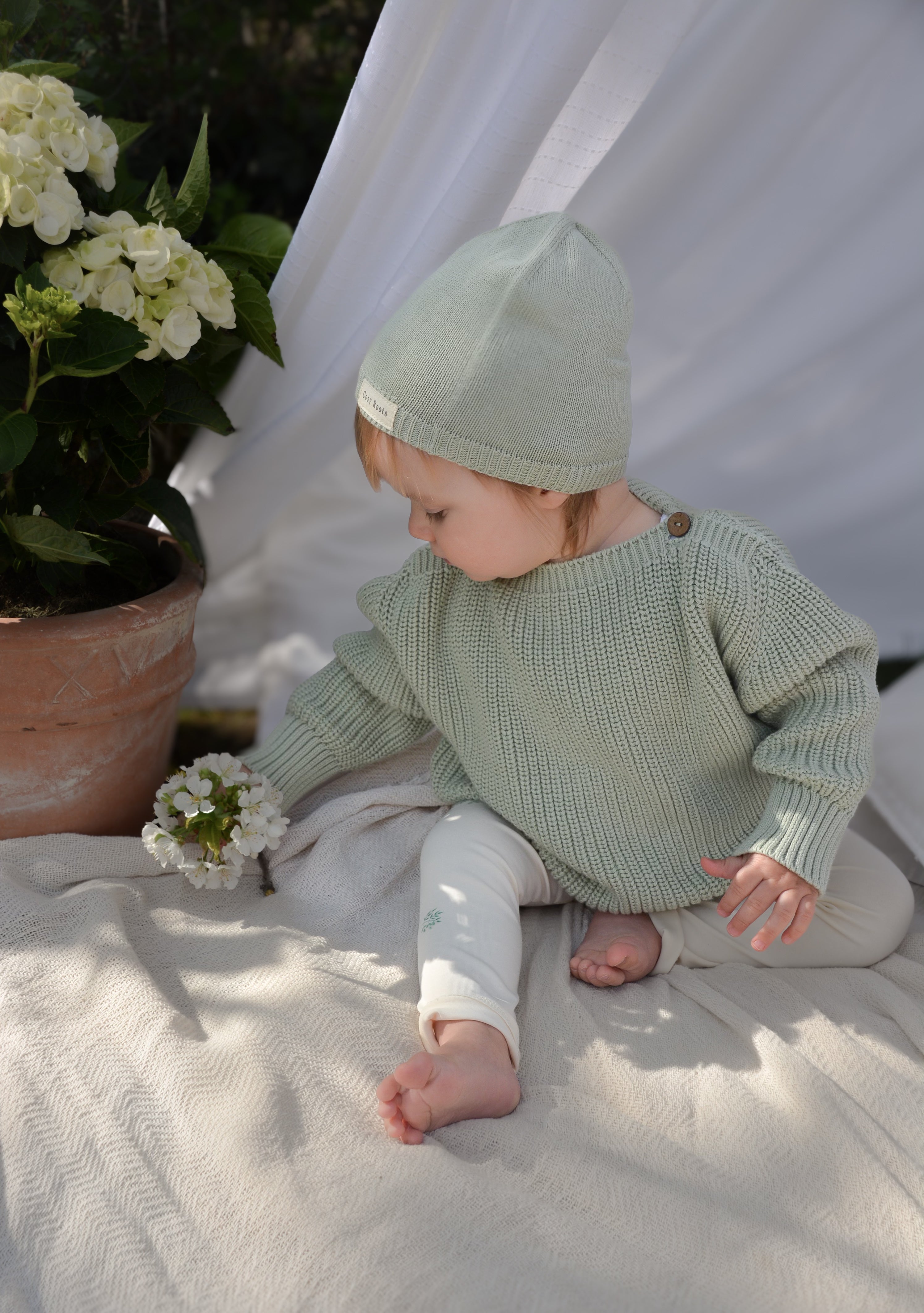 Organic Thin Knit Beanie