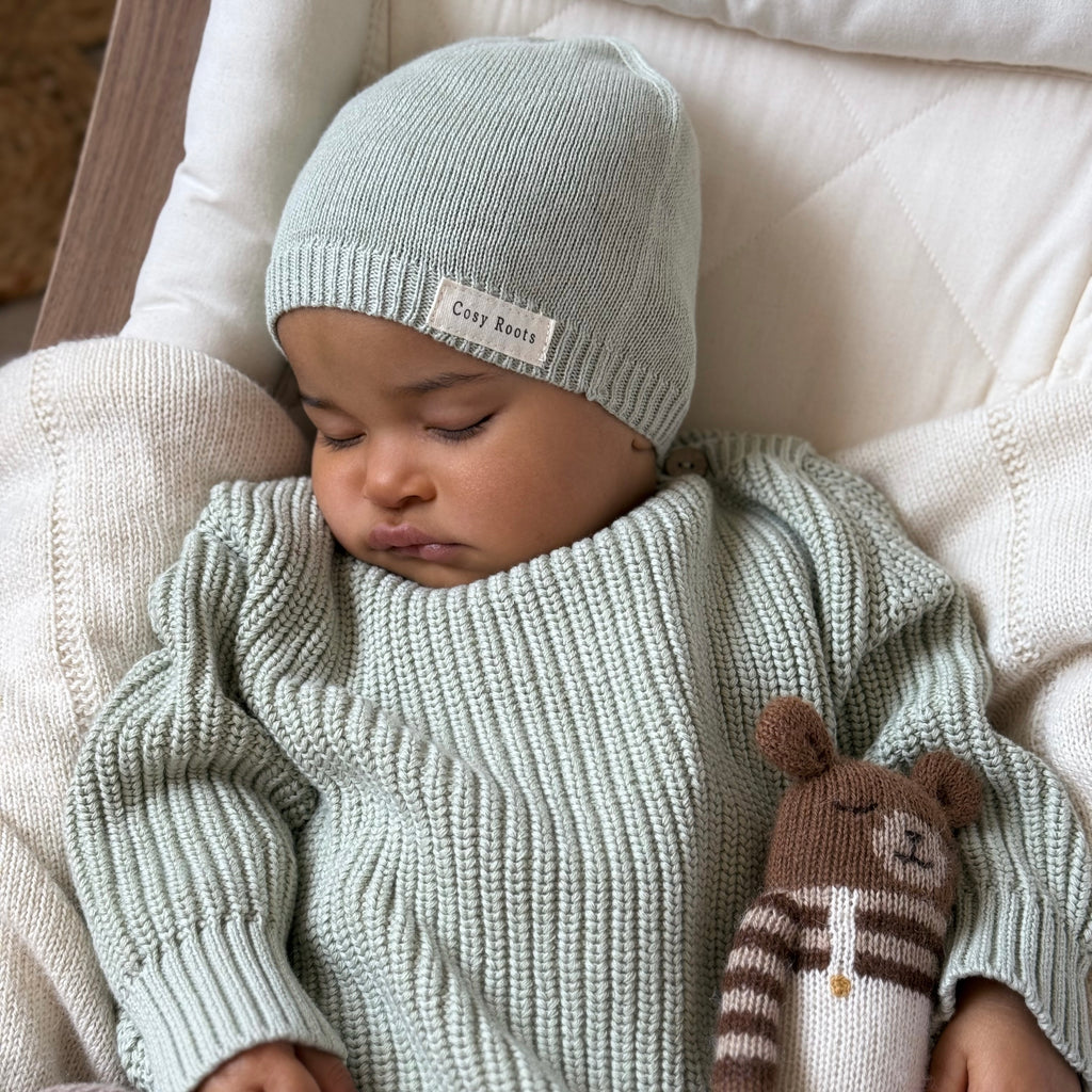 Organic Thin Knit Beanie