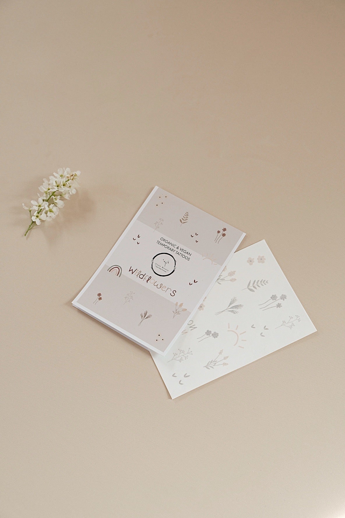 Organic tattoos wildflowers