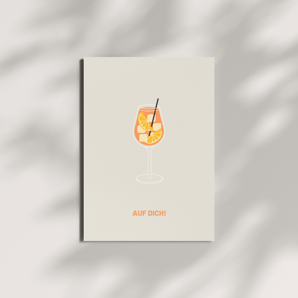 Postkarte - AUF DICH!