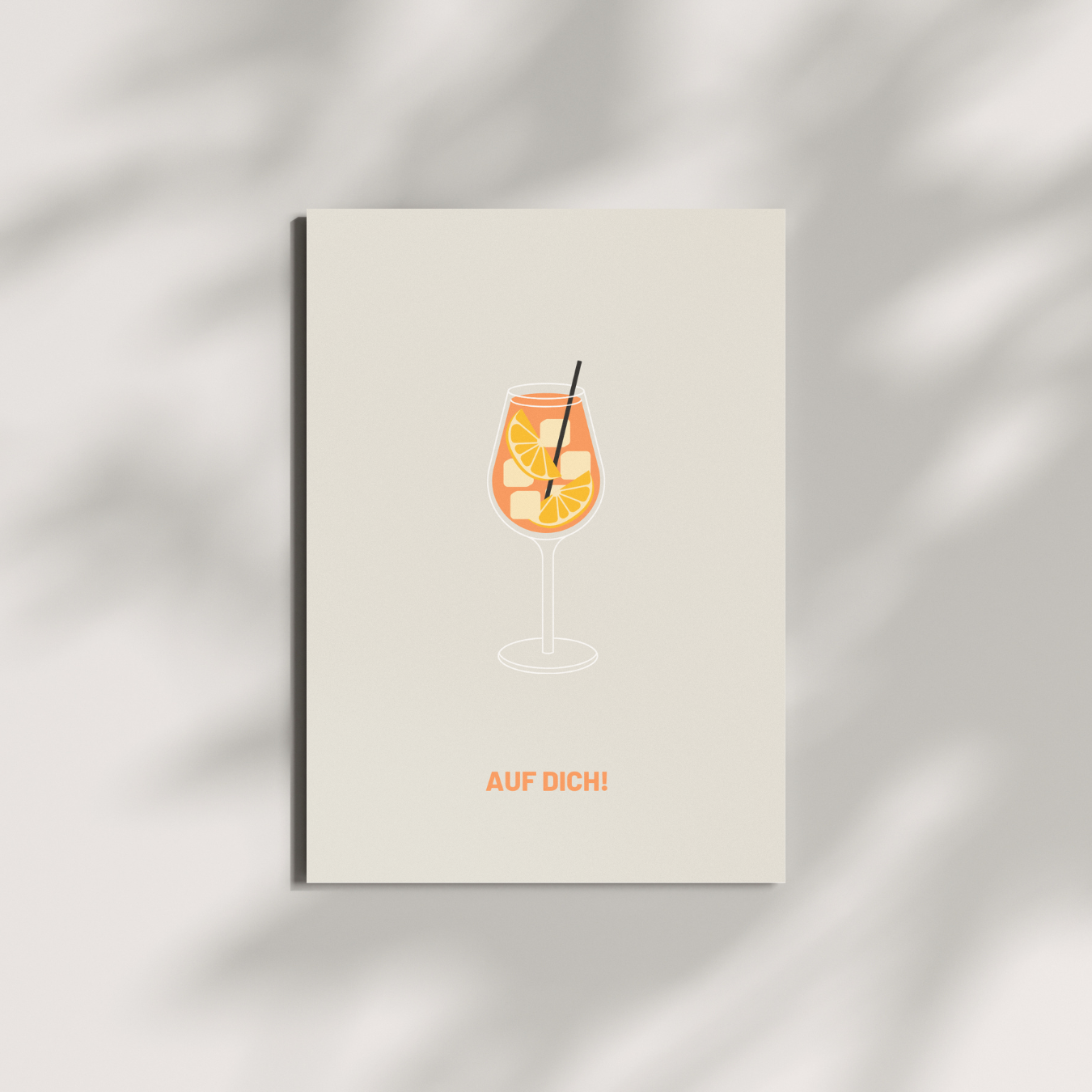 Postkarte - AUF DICH!