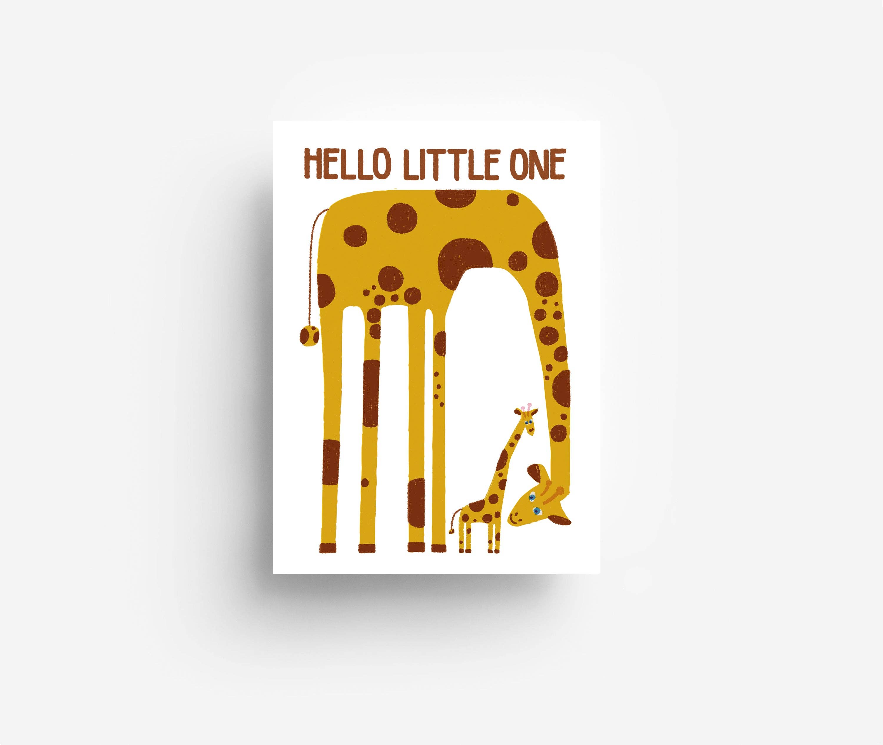 Giraffe Postkarte DIN A6