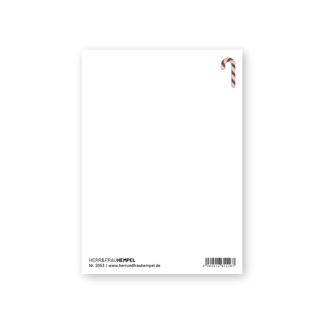 Postkarte - fröhliche Weihnachten