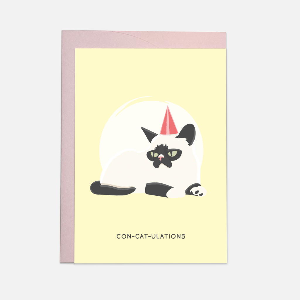 Con-cat-ulations - Grußkarte