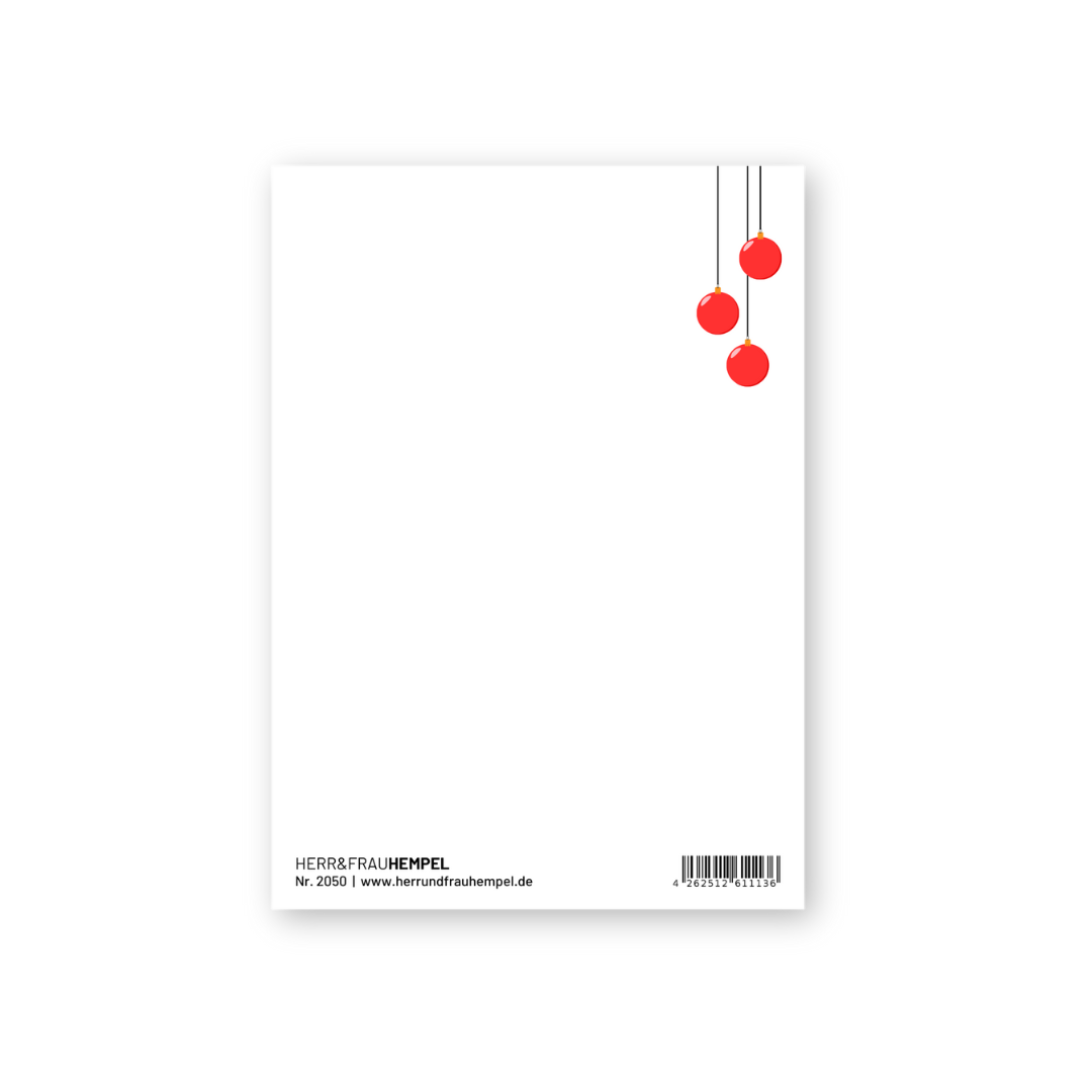 Postkarte - VERY MERRY XMAS